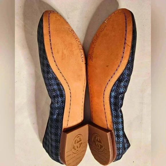 Sam Edelman Navy and Black Houndstooth Loafers - Picture 6 of 10